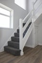 Stairs and hallway after home renovation