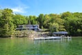 New house and dock on Walloon Lake