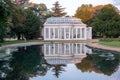 Newly renovated Orangery at Gunnersbury Park and Museum on the Gunnersbury Estate, London UK. Photographed in the early mornng. Royalty Free Stock Photo