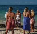 Newly Weds at the beach at Finest Playa Mujeres Resort in Cancun, Mexico