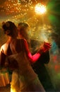 Newlywed couple dancing Royalty Free Stock Photo