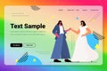 newlywed lesbian couple standing together transgender love LGBT community wedding celebration concept