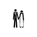newlyweds icon. Element of life married people illustration. Premium quality graphic design icon. Signs and symbols collection ico
