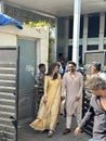 Newlyweds Jackky Bhagnani and Rakul Preet Singh arrive in Mumbai, after their wedding, in India