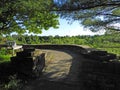 Newman Overlook stonewall at Cornell Botanical Gardens