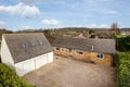 Aerial view detached bungalow