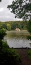 Newmillerdam on a cloudy day Royalty Free Stock Photo