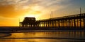 Newport Beach California Pier at Sunset