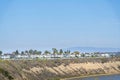 Newport Beach neigborhood near the slope of the waterfront at California Royalty Free Stock Photo