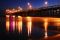 Newport Beach Pier, Sunset Royalty Free Stock Photo