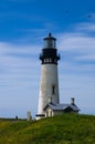 Newport, Oregon, USA, June 10, 2020, Yaquina Head Lighthouse, Yaquina Head Outstanding Natural Area. Royalty Free Stock Photo