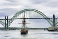 Hawaiian Chieftain and Yaquina Bay Bridge