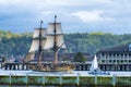 Tall ship Lady Washington in Newport, Oregon Royalty Free Stock Photo