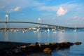 The Newport Pell Bridge Royalty Free Stock Photo