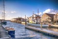 Newport Rhode Island Dock and harbor Royalty Free Stock Photo