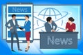 ÃÂ TV presenters discuss the latest news
