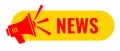 News announce web button Royalty Free Stock Photo