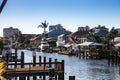 NEWS Ã¢â¬âBoat pushed on land during Hurricane Ian storm surge flooding in Naples, Florida