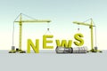 News building concept Royalty Free Stock Photo