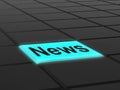 News Button Shows Newsletter Broadcast Online