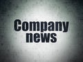 News concept: Company News on Digital Data Paper background Royalty Free Stock Photo