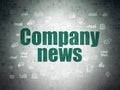 News concept: Company News on Digital Data Paper background Royalty Free Stock Photo