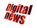 News concept: Digital News on Digital background