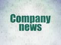 News concept: Company News on Digital Data Paper background Royalty Free Stock Photo