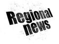 News concept: Regional News on Digital background