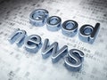 News concept: Silver Good News on digital