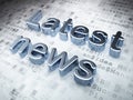 News concept: Silver Latest News on digital background