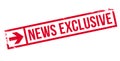 News Exclusive rubber stamp Royalty Free Stock Photo