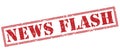 News flash stamp on white background