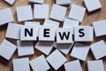 News headlines concept for media, journalism, press or newsletter Royalty Free Stock Photo