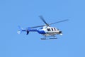 News helicopter Royalty Free Stock Photo