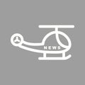 News Helicopter Royalty Free Stock Photo