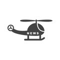 News Helicopter Royalty Free Stock Photo