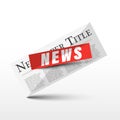 News Icon - Vector Newspapers Royalty Free Stock Photo