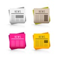 News icons Royalty Free Stock Photo