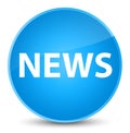 News elegant cyan blue round button