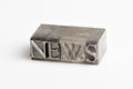 News in Lead letters Royalty Free Stock Photo