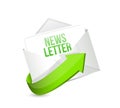 News letter mail or email illustration design