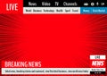 News live comic cover template  42 Royalty Free Stock Photo