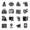 News & mass media icon set Royalty Free Stock Photo