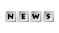News Message 001 - Keyboard Buttons Royalty Free Stock Photo