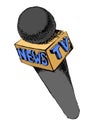 News microphone isolated