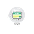 News Newsletter Application Newspaper Web Icon