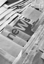 News on newspaper Royalty Free Stock Photo