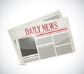 Daily news newspaper illustration design Royalty Free Stock Photo