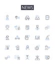 News line icons collection. Modern, Minimalistic, Functional, Creative, Sleek, Innovative, Sustainable vector and linear